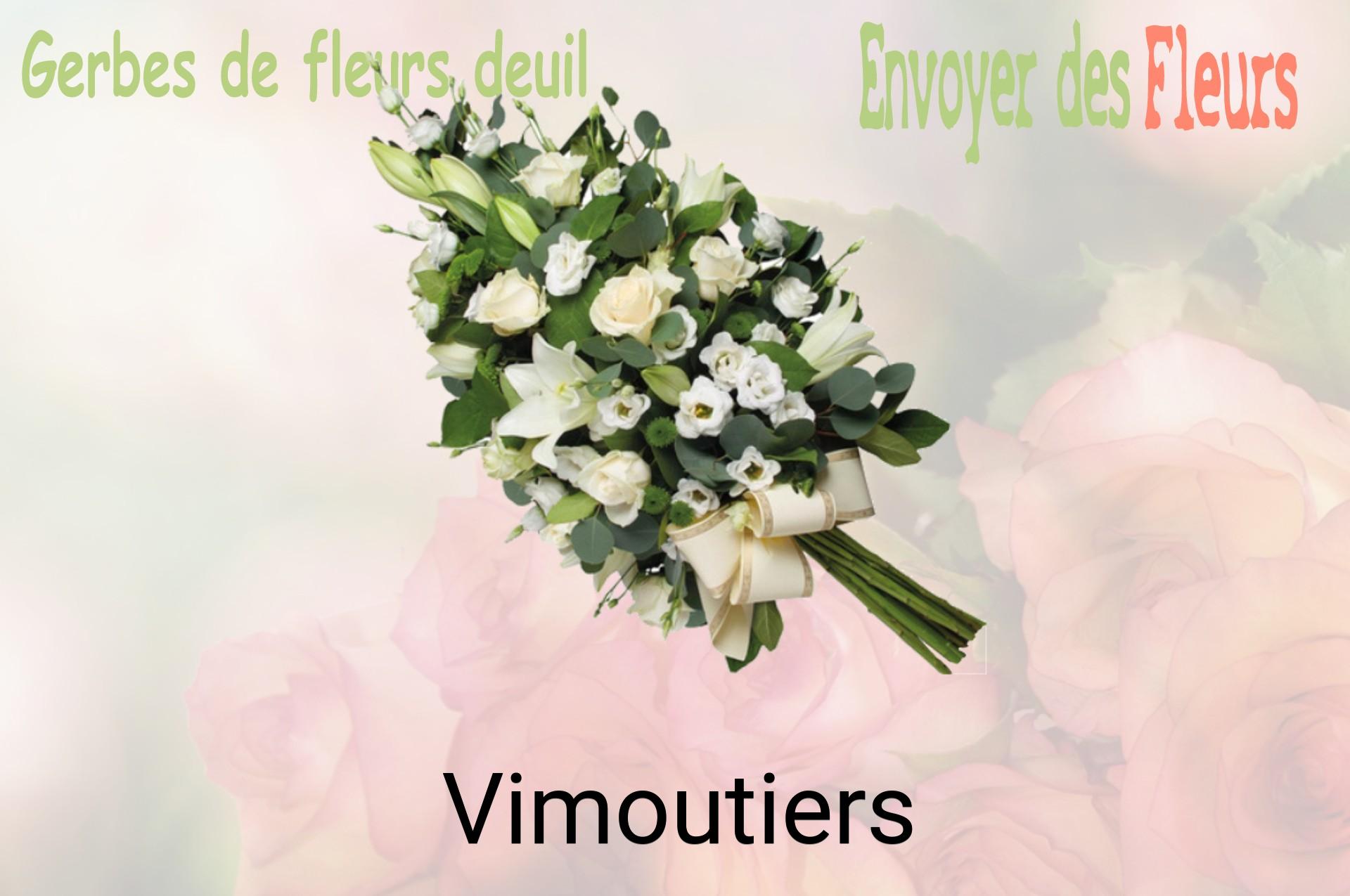Gerbe de fleurs de deuil livrée à Vimoutiers